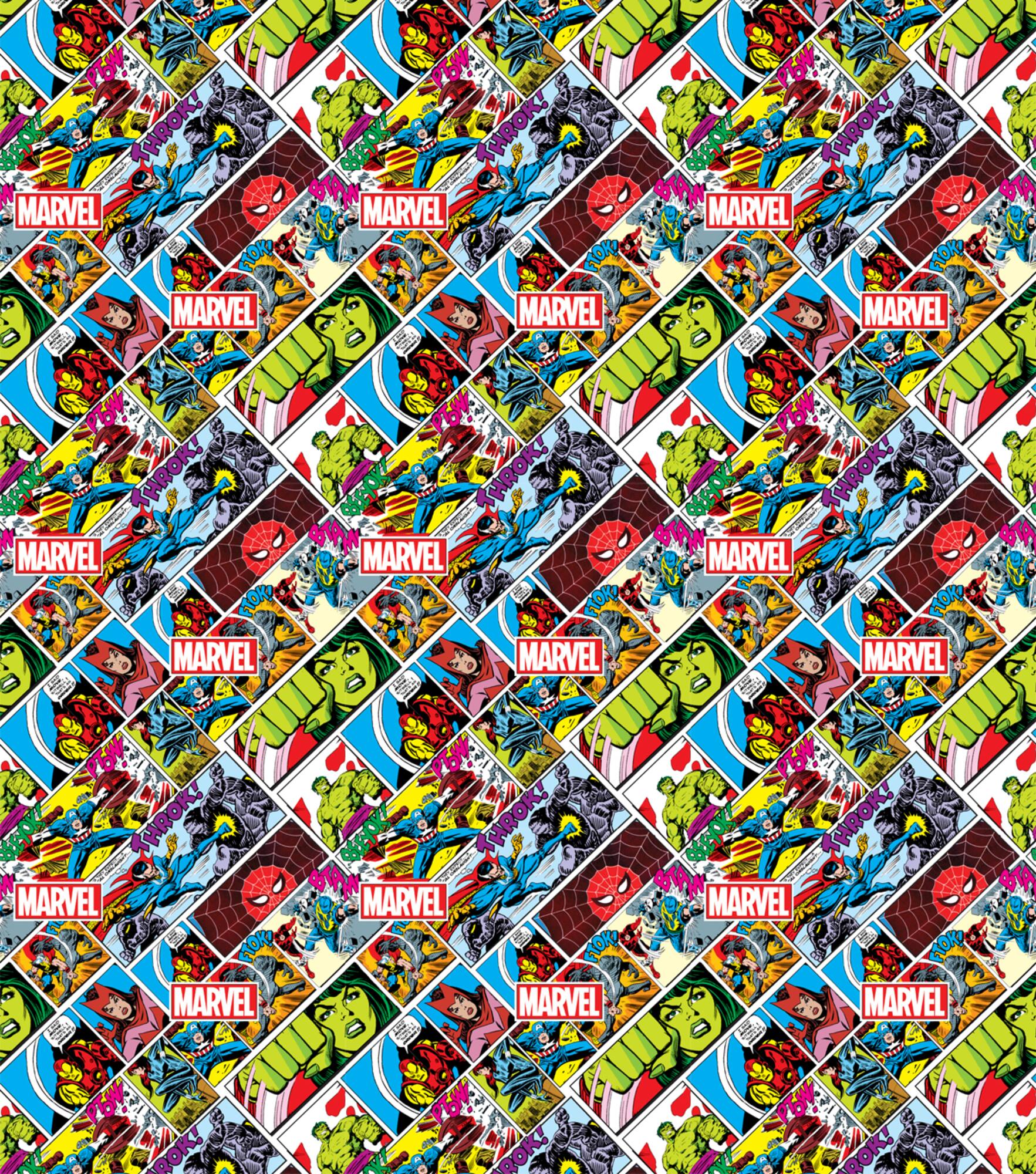 Marvel® Retro Comics Cotton Fabric